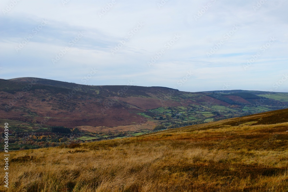 The scenery of the Wicklow Mountains in Ireland. High quality photo