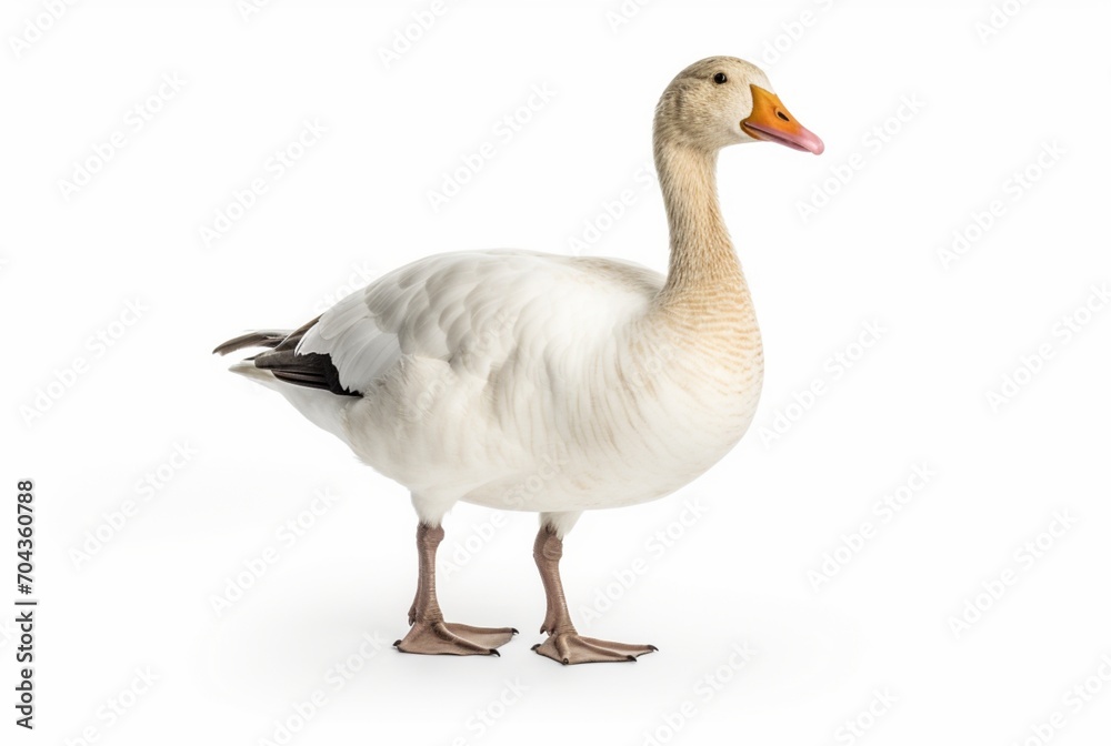 swan isolated on white background. generative ai swan isolated on white background. generative ai