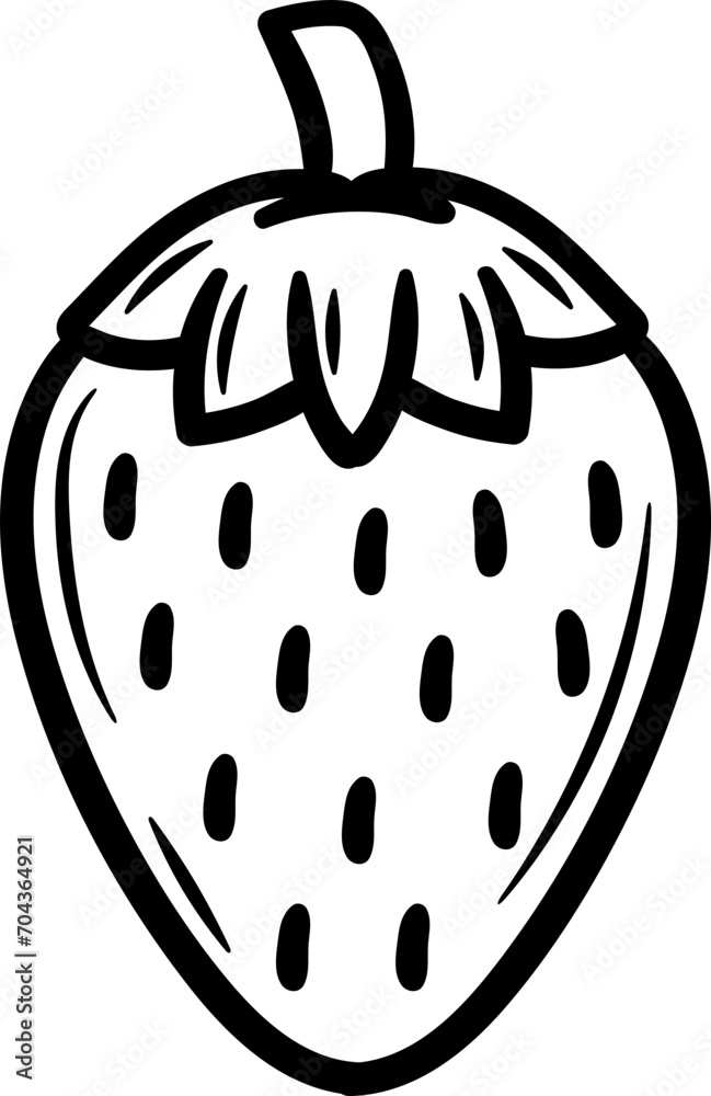 Handdrawn Strawberry Doodle Handdrawn Strawberry Doodle
