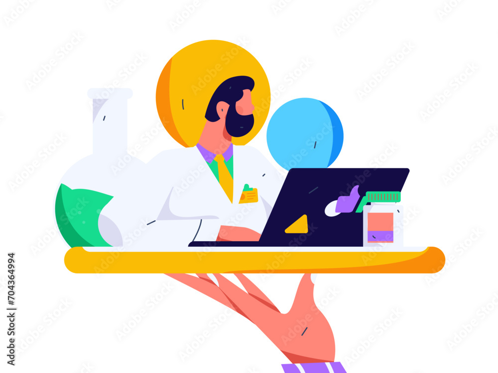 Medical characters fighting the epidemic flat vector concept operation hand drawn illustration
Medical characters fighting the epidemic flat vector concept operation hand drawn illustration