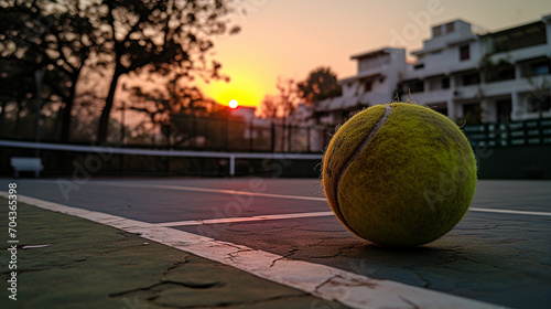 tennis ball on the street © AA