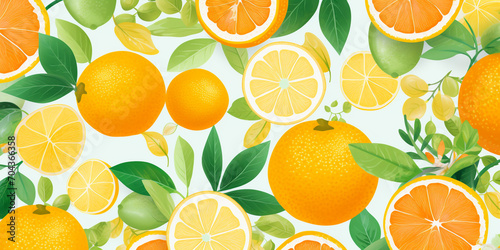 Citrus background pattern