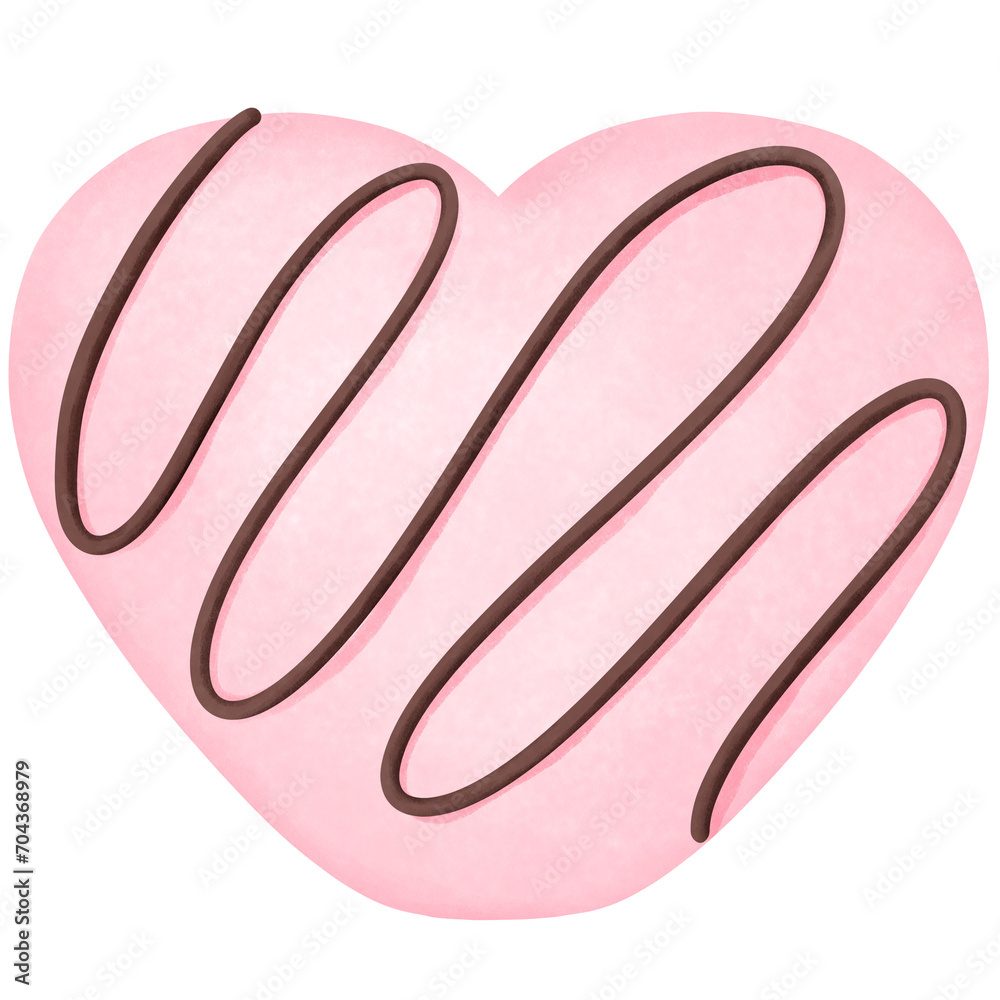 Romantic watercolor pink valentine marshmallow heart shaped with chocolate clipart.Hand painted valentine sweet clipart.Valentines treats watercolor clipart for digital designs. Romantic watercolor pink valentine marshmallow heart shaped with chocolate clipart.Hand painted valentine sweet clipart.Valentines treats watercolor clipart for digital designs.