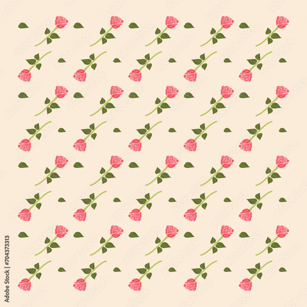 custom made wallpaper toronto digitalSeamless pattern with rose silhouettes. Vintage flowers