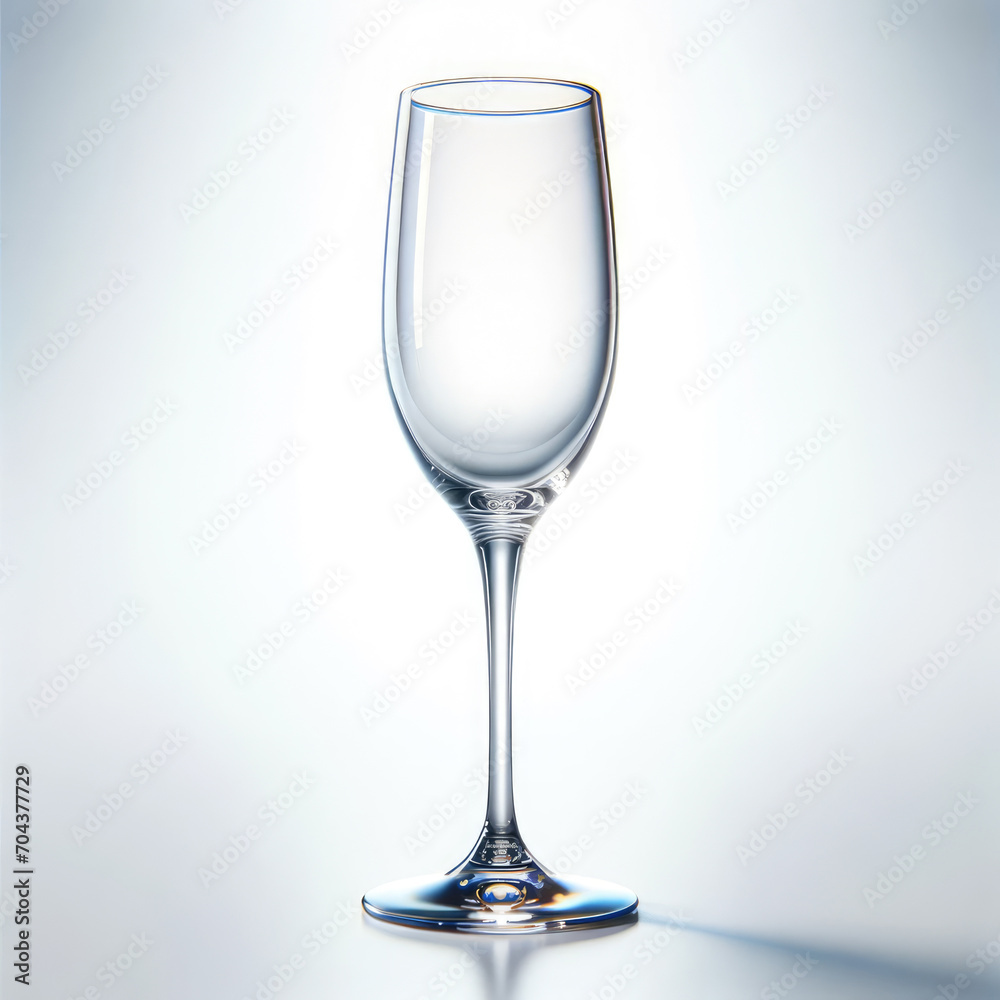 an empty champagne flute on a pure white background an empty champagne flute on a pure white background