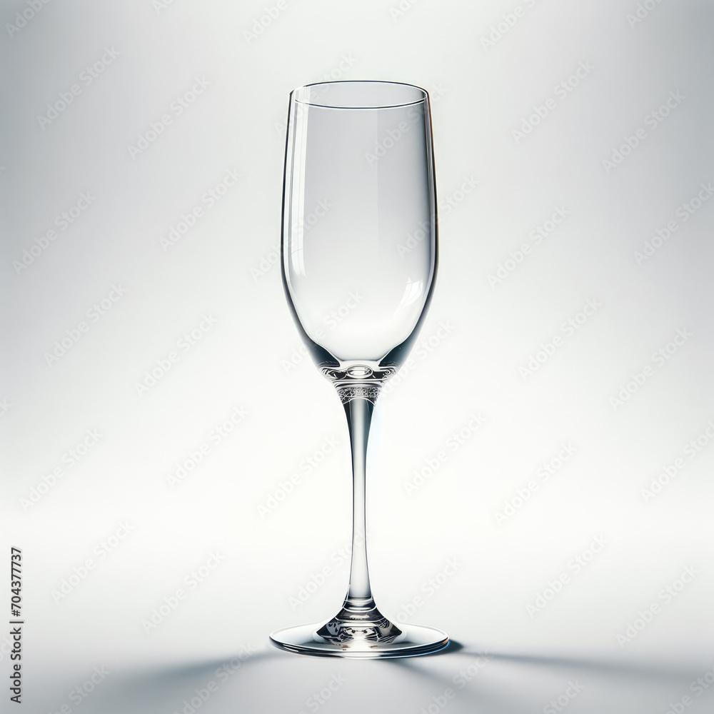 an empty champagne flute on a pure white background an empty champagne flute on a pure white background