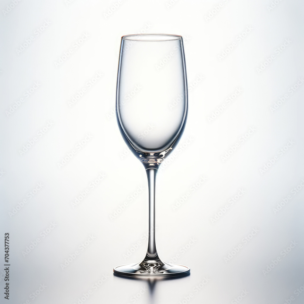 an empty champagne flute on a pure white background an empty champagne flute on a pure white background