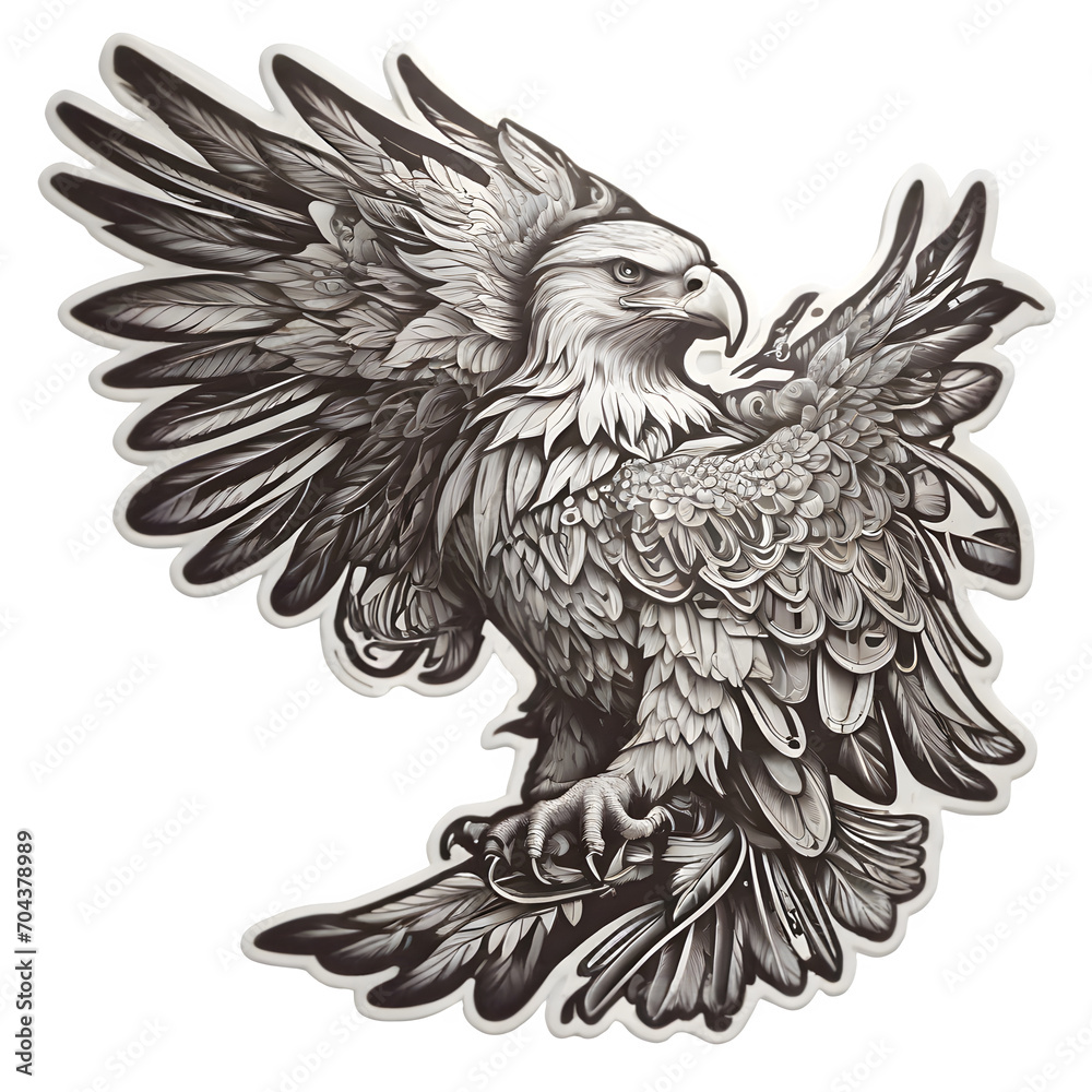 eagle in the form of a eagle Generative ai