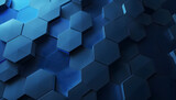 a modern abstract blue gradient technology hexagonal background
