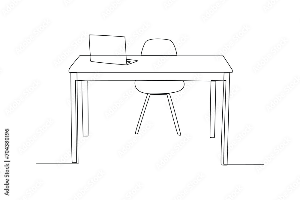 Minimalist home working space. Minimalist home working space.