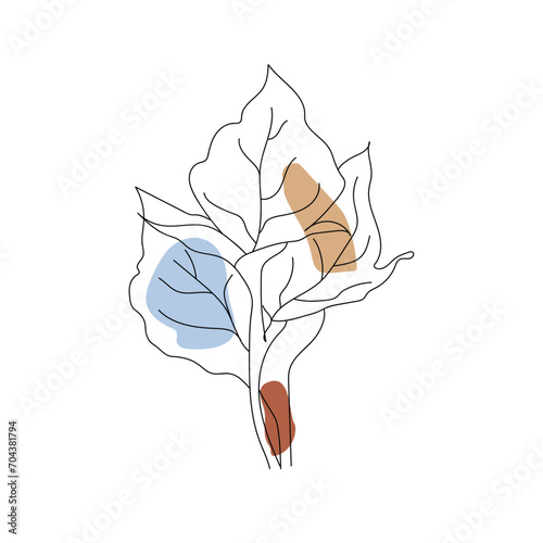 artificial leaves illustration