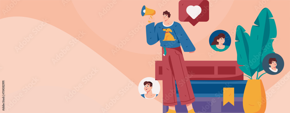 Naklejka premium Personnel doing job interview flat vector concept operation hand drawn illustration 