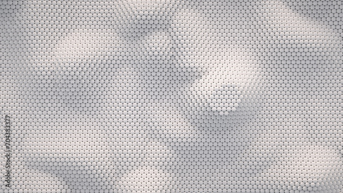 Abstract ivory background from random spheres