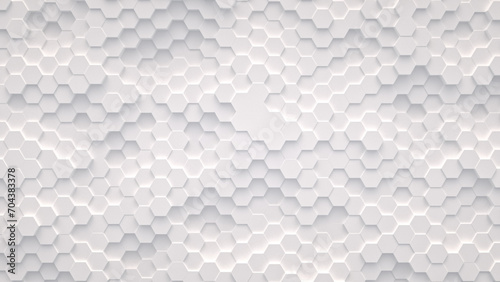 Fototapeta Naklejka Na Ścianę i Meble -  Abstract white background from hexagons
