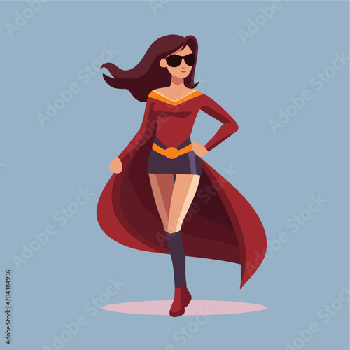 superwoman flat illustration