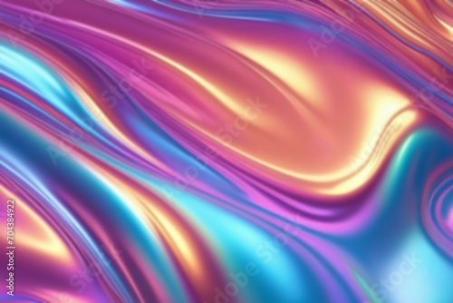 Premium quality colorful Holographic Abstract background. ai generative