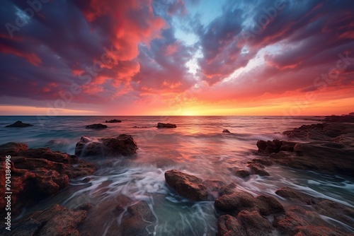 Radiant Aesthetic Photography Sunsets and Skies Captivating Colors Nature s Palette SEA AND SKY