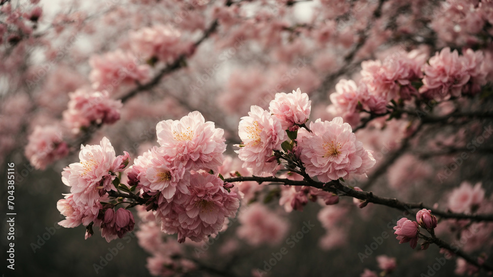 a photo that captures the subtle signs of spring, such as buds on trees, emerging leaves, or a gentle breeze rustling through blossoming branches a photo that captures the subtle signs of spring, such as buds on trees, emerging leaves, or a gentle breeze rustling through blossoming branches