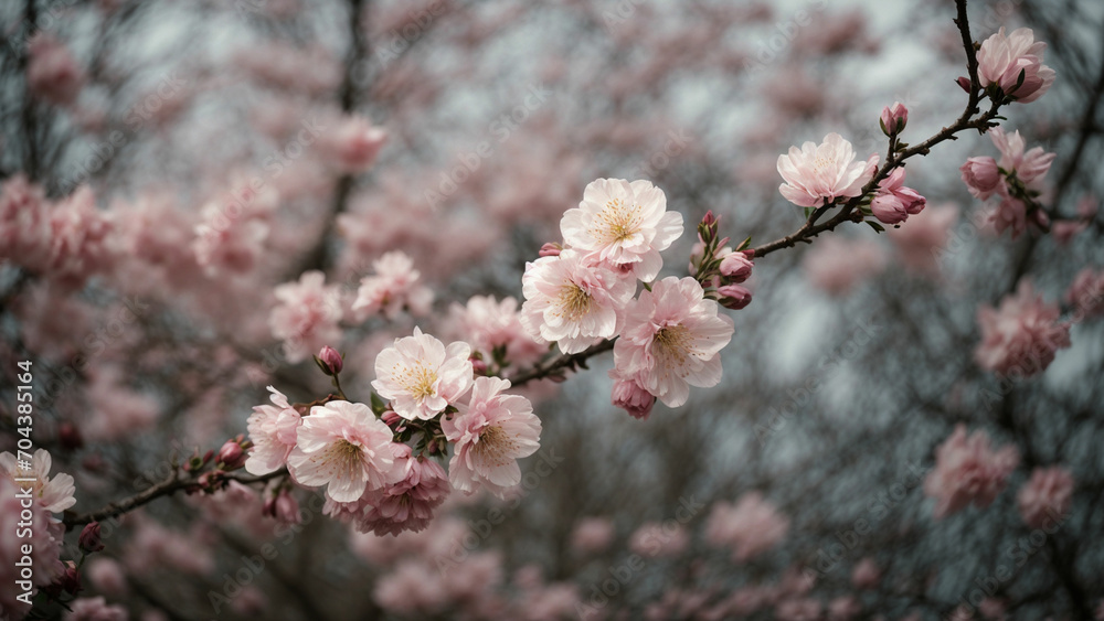 a photo that captures the subtle signs of spring, such as buds on trees, emerging leaves, or a gentle breeze rustling through blossoming branches a photo that captures the subtle signs of spring, such as buds on trees, emerging leaves, or a gentle breeze rustling through blossoming branches