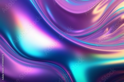 Premium quality colorful Holographic Abstract background. ai generative © Squtye