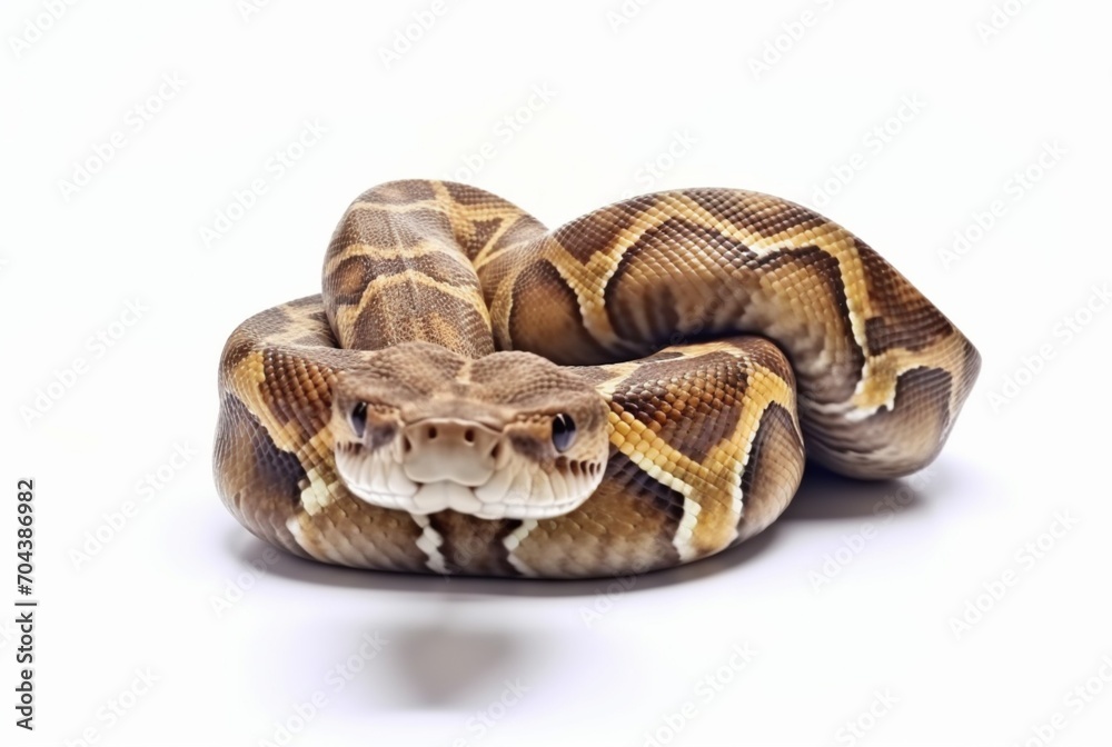 python isolated on white background. generative ai python isolated on white background. generative ai