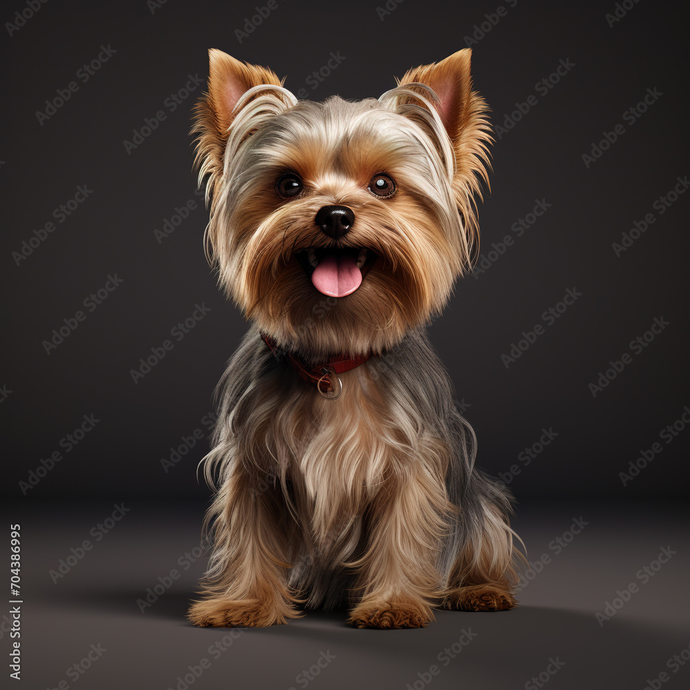 Image of a yorkshire terrier dog on clean background. Mammals. Pet. Animals.