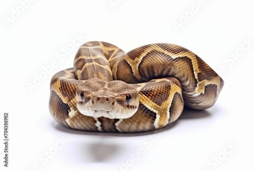 python isolated on white background. generative ai