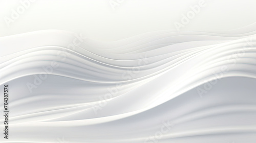 White Background With Wavy Lines, Simple and Elegant Design Element