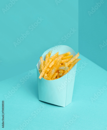 french fries in a box