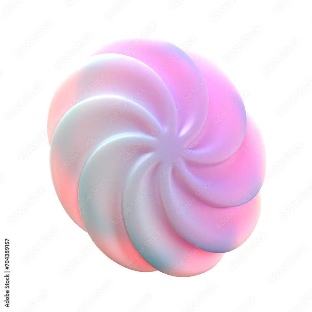 3d gradient geometric abstract Spiral circle shape for your design on an isolated background. 3d rendering icon. 3d gradient geometric abstract Spiral circle shape for your design on an isolated background. 3d rendering icon.