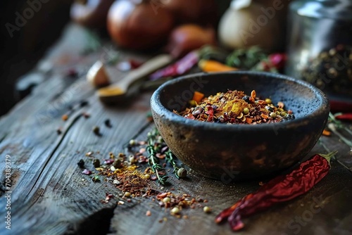 Organic Sizzle Crop in Bowl on Rustic Wooden Table