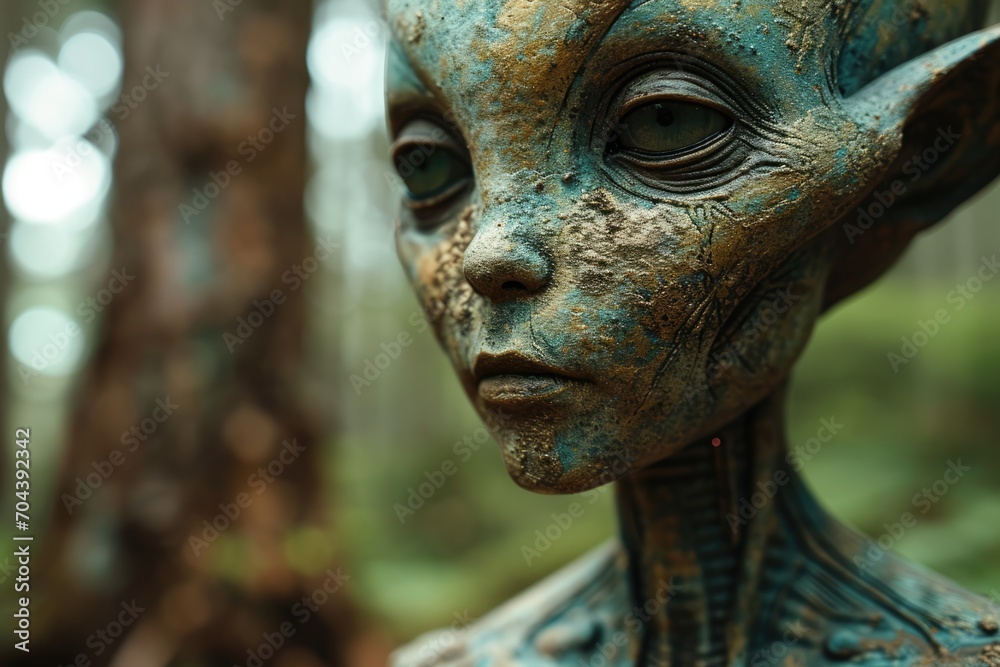 portrait of strange looking alien portrait of strange looking alien