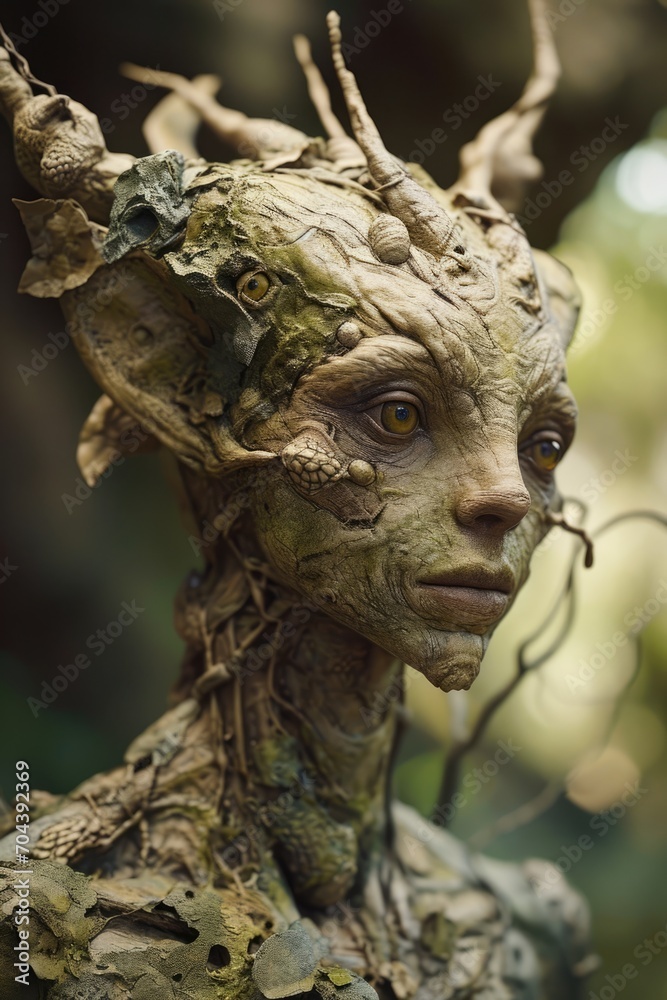 portrait of strange looking alien portrait of strange looking alien