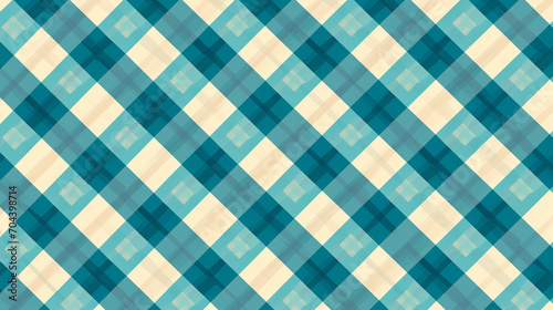 blue plaid fabric background