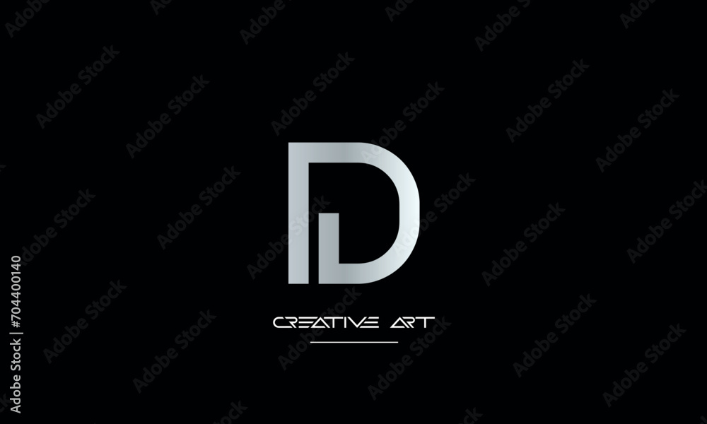 DI, ID, D, I abstract letters logo monogram DI, ID, D, I abstract letters logo monogram