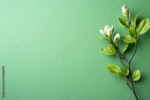 Background with green leaves