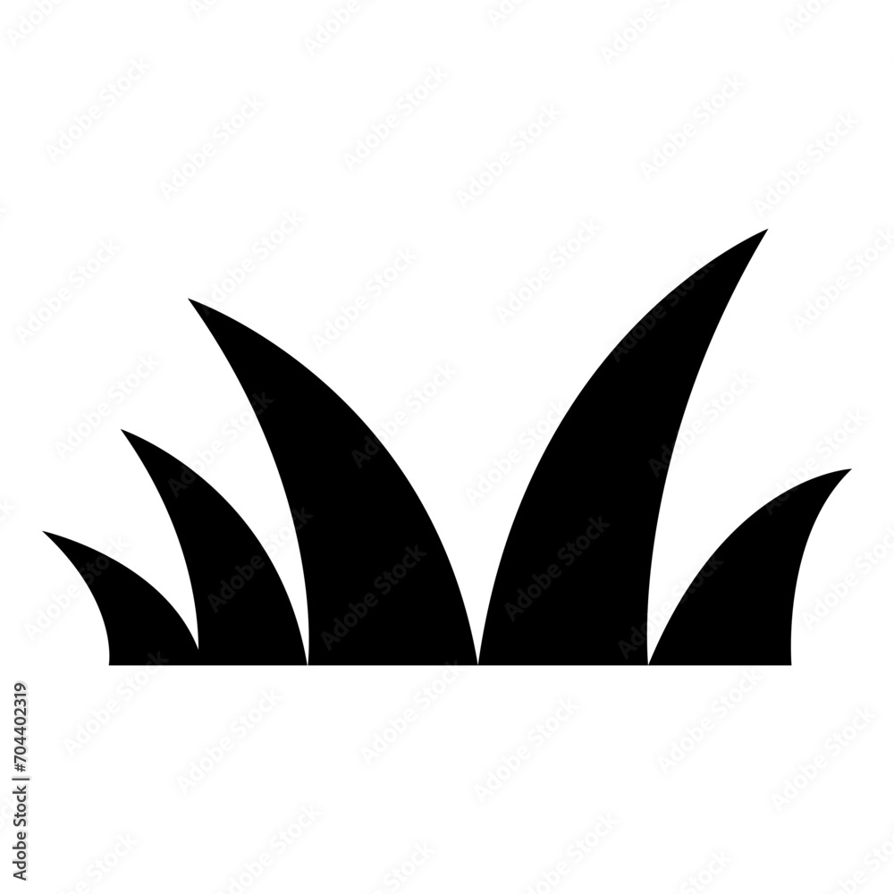 grass silhouettes icon grass silhouettes icon