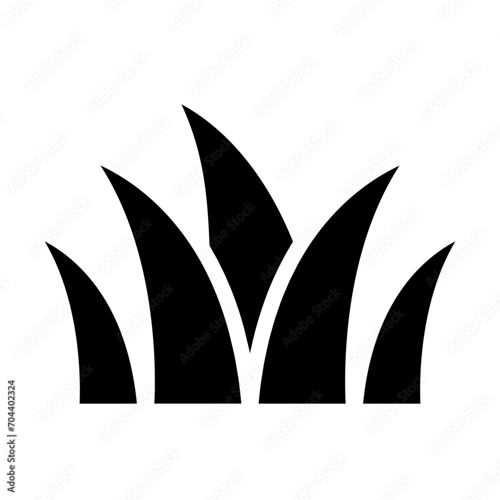 grass silhouettes icon grass silhouettes icon