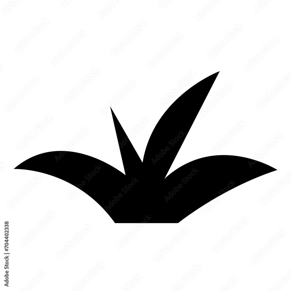 grass silhouettes icon