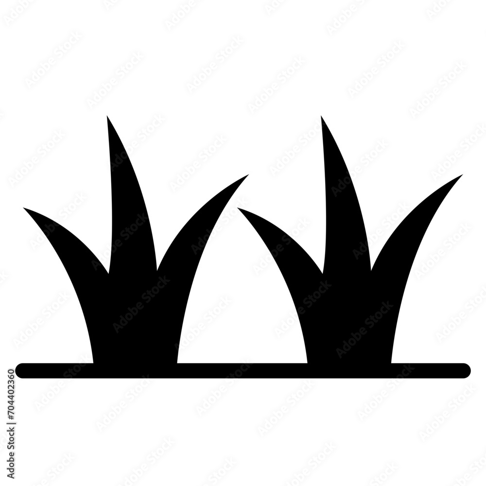 grass silhouettes icon grass silhouettes icon