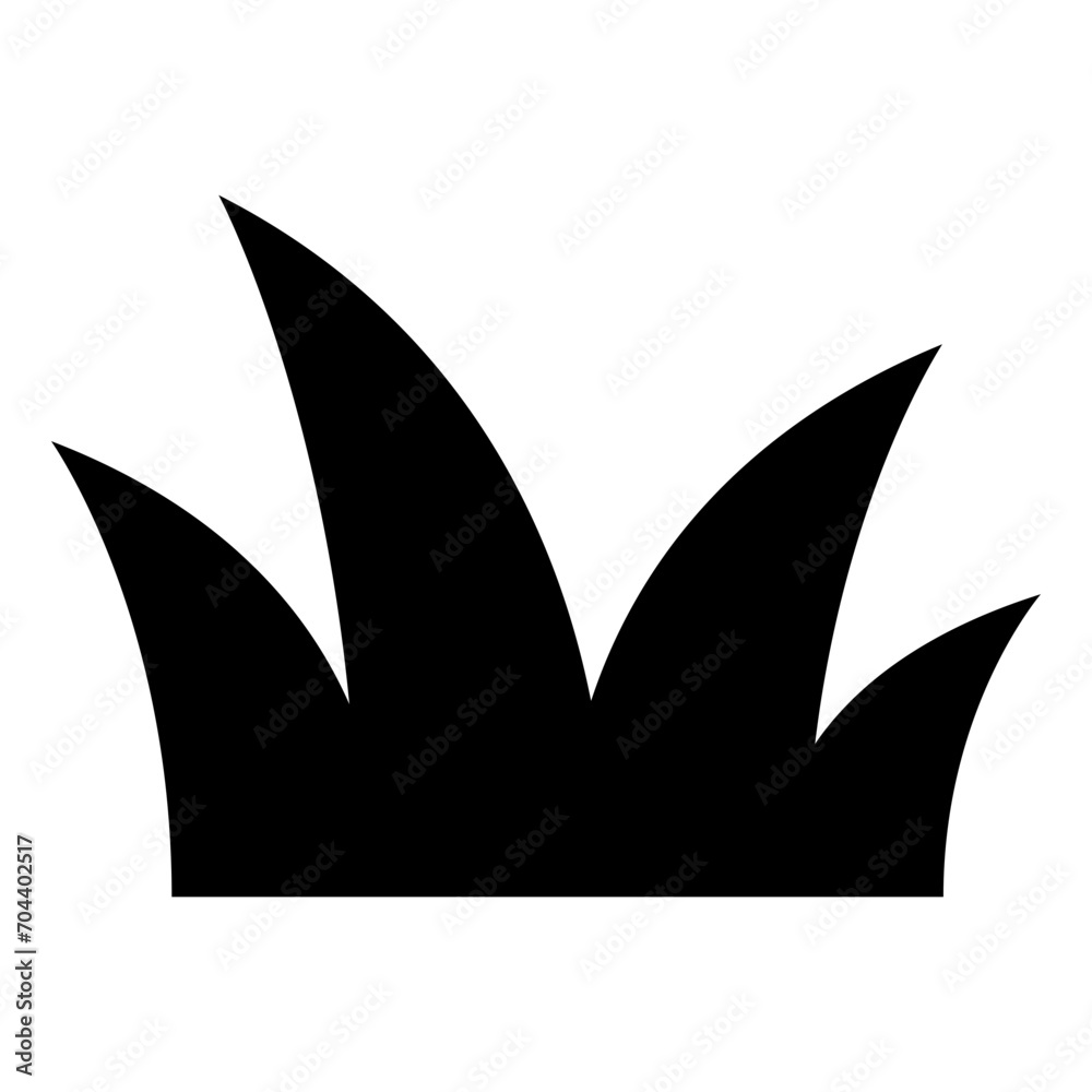 grass silhouettes icon grass silhouettes icon