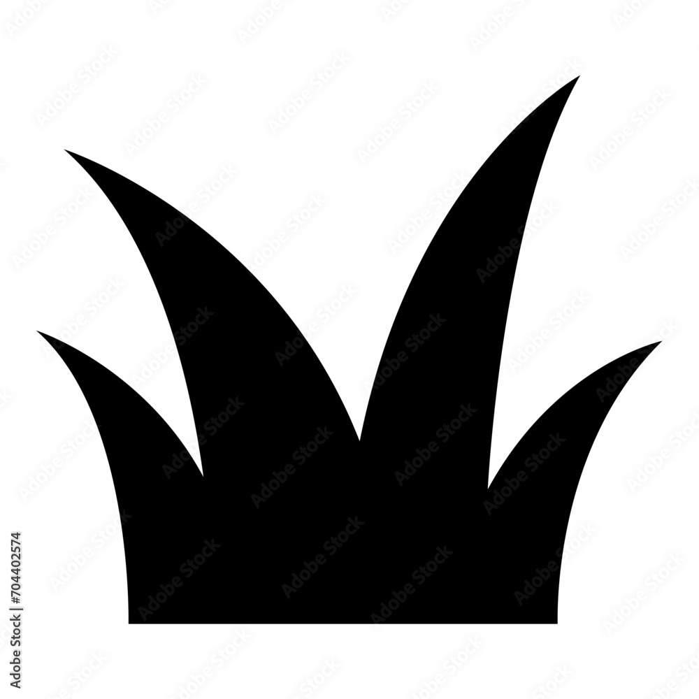 grass silhouettes icon grass silhouettes icon