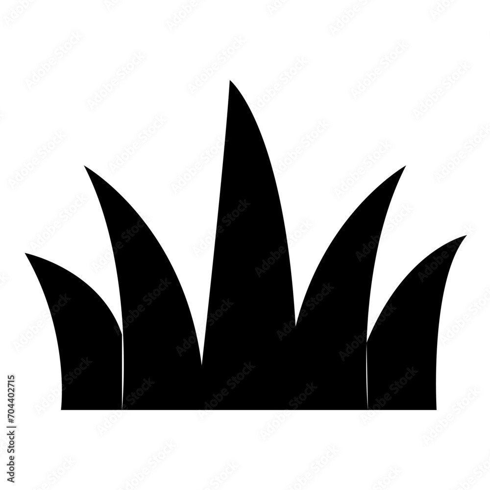 grass silhouettes icon grass silhouettes icon