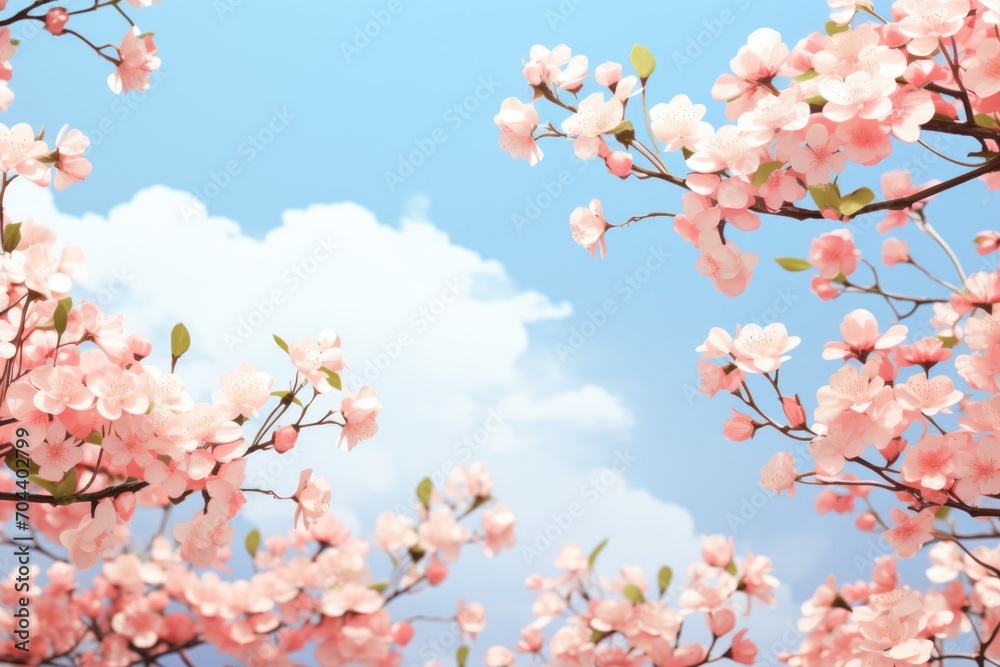 Beautiful Cherry blossom, pink sakura flower