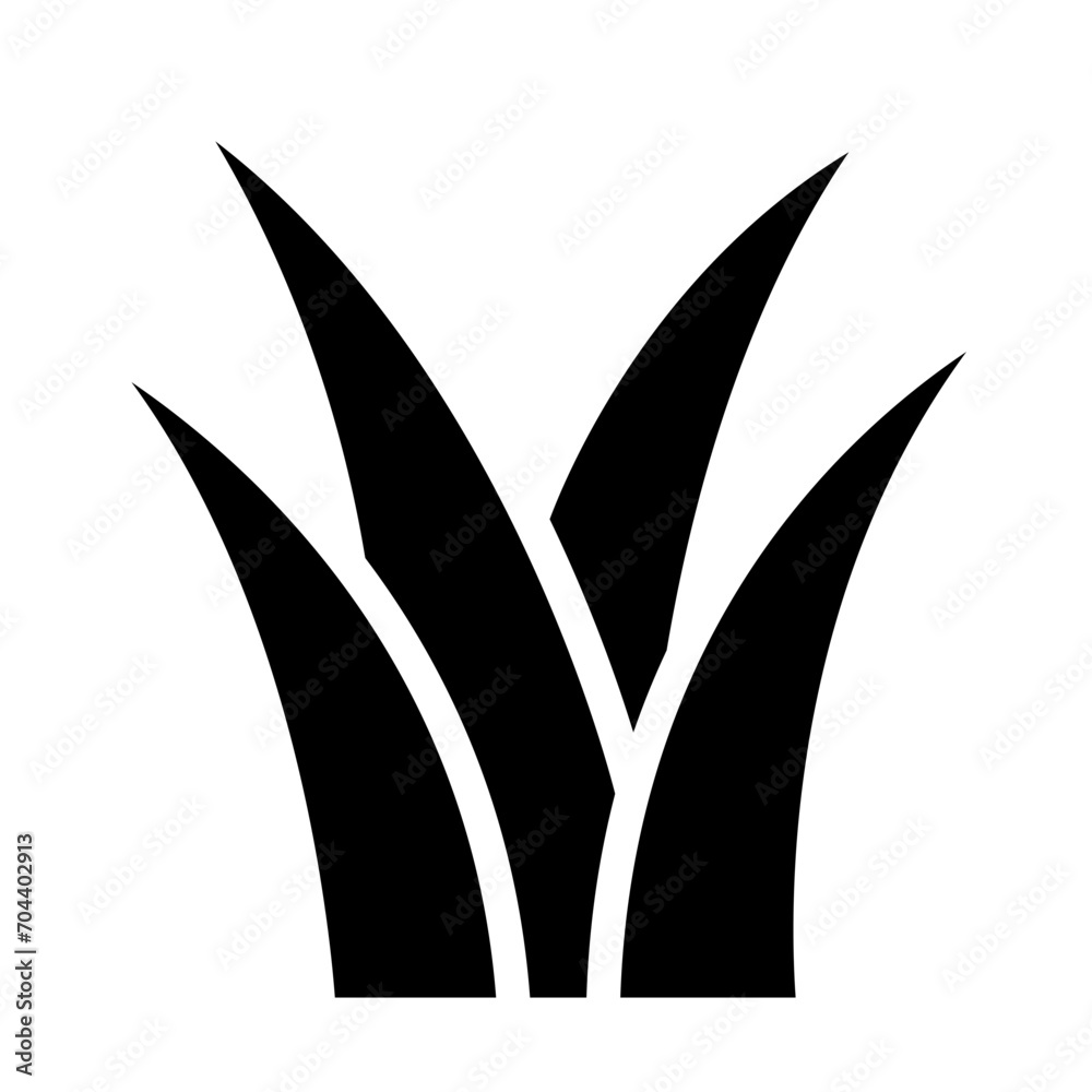 grass silhouettes icon