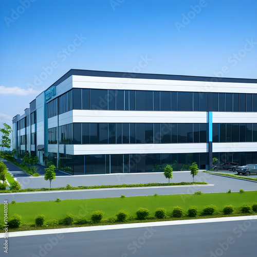 Modern commercial building located in industrial park © Antonio Giordano