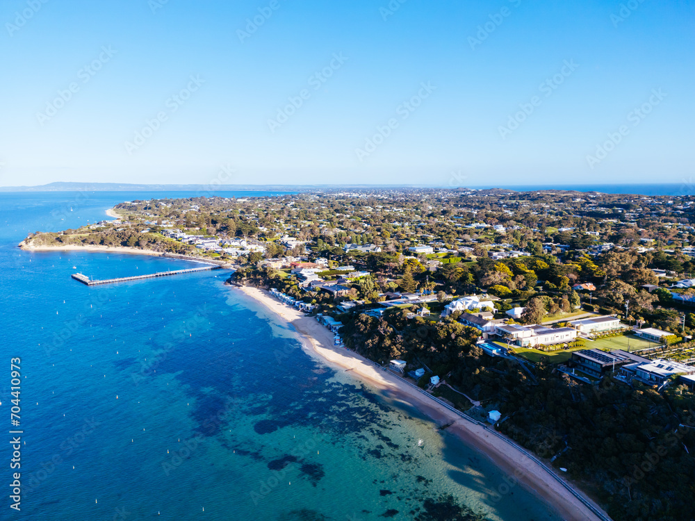 Aerial View of Portsea in Australia