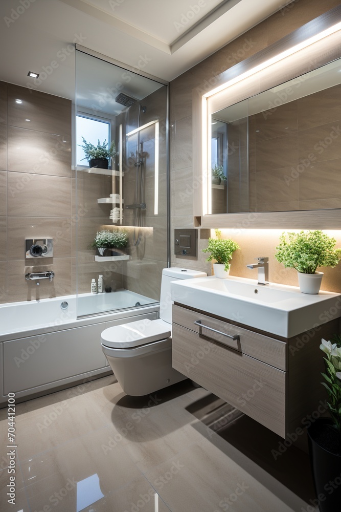 Ensuite bathroom with modern design Ensuite bathroom with modern design