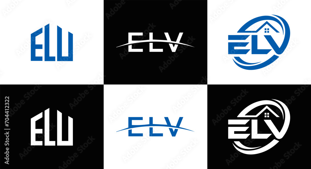 ELV logo. E L V design. White ELV letter. ELV, E L V letter logo design. Initial letter ELV letter logo set, linked circle uppercase monogram logo. E L V letter logo vector design. ELV logo. E L V design. White ELV letter. ELV, E L V letter logo design. Initial letter ELV letter logo set, linked circle uppercase monogram logo. E L V letter logo vector design.