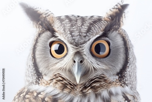 owl isolated on white background. generative ai